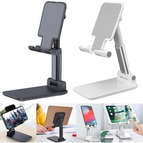 Mobile Phone Tablet Stand Metal Stand Tablet Holder Adjustable Extend Non-slip Desk Holder Seat for Lazy Essential Artifact