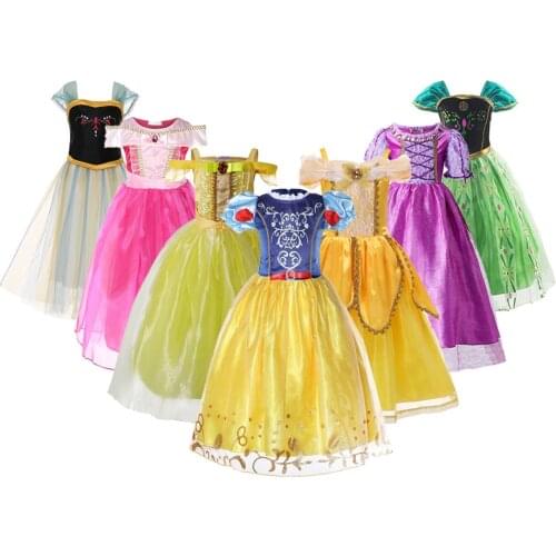 Christmas Girls Princess Dress Halloween Costume Birthday Party Clothing for Children Kids Vestidos Robe Fille Girls Fancy Dress