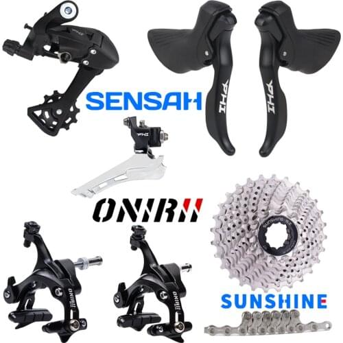 SENSAH PHI Road Bike 2x10 Speed Shifter Lever + Rear Derailleur Groupset + ONIRII Caliper brake for R7000 4700 Tiagra