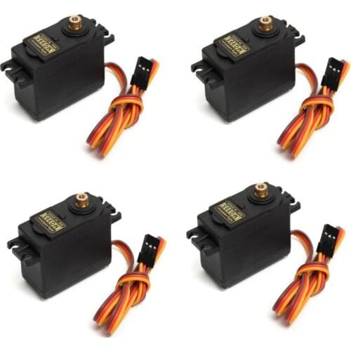 4PCS MG995 Servo 15kg 4.8-6.0V High Torque Metal Gear Digital Servo For RC Car HSP HPI Wltoys Kyosho TRAXXAS 1/8 1/10 Airplane