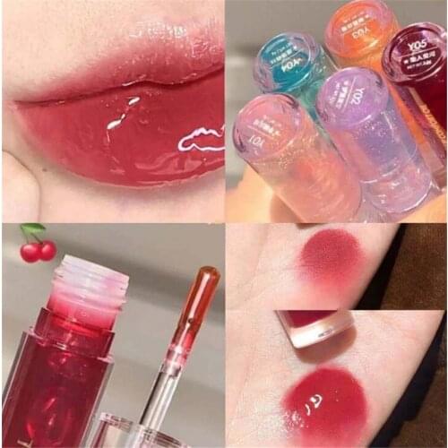 Shimmer Lip Gloss Lip Plumper Moisturizing Mirror Wet Gloss Plumping Makeup Flash Oil Clear Star Lip Glaze Peach Lipstick