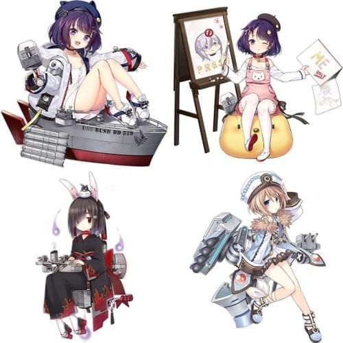Three Ratels CYX15 Azur Lane USS Aww Anime pvc sticker for car bike motorcycle laptop wall stickers for home decoration