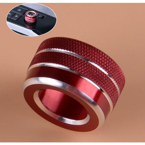 CITALL Car Red Aluminium Alloy Door Rearview Mirror Control Adjustment Switch Ring Circle Trim Cover fit for Toyota Corolla 2020