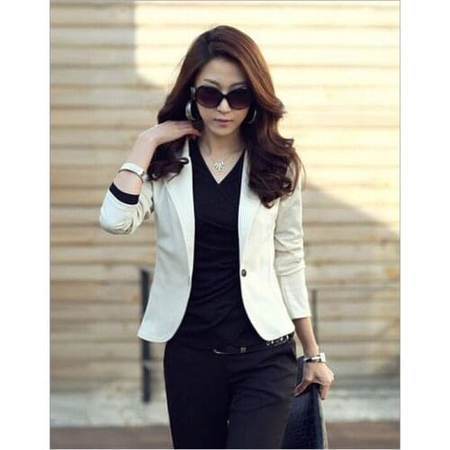2020 Spring Autumn Fashion Blazer Jacket Women Suit European Work OL Thin Suit Blazer Long Sleeve Mujer Blazer Outerwear 17