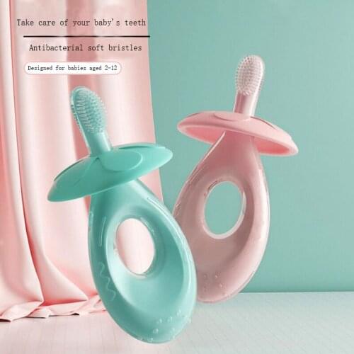 1pcs Childrens Baby Silicone Training Toothbrush Superfine Soft Cute Kids Oral Care Baby Tooth Brush Health Child Items