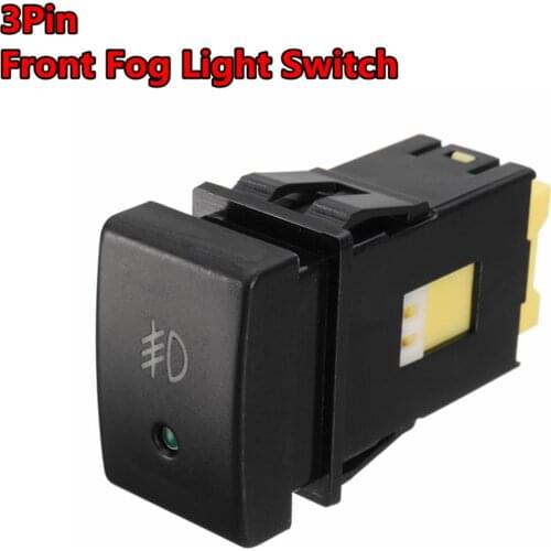 3 Pins Black Car Front Fog Lamp Light Button Switch For Suzuki Grand Vitara Jimny
