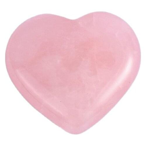 32mm Jade heart-shape bead natural rose quartz crystal mineral Miniature home decoration accessory wedding favors gifts healing