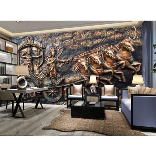 3d wallpaper custom mural The mahabharata murals living room background painting 3d wall murals wallpaper for walls 3 d