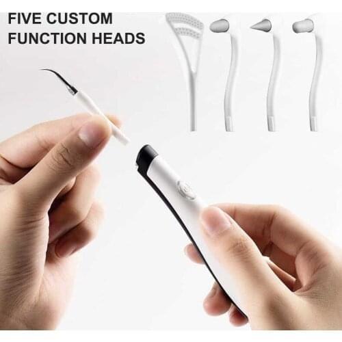 5 In 1 Electric Ultrasonic Scaler Tooth Cleaner High Frequency Vibration Stain Plaque Remover Dental Cleaning Whitening Scaler