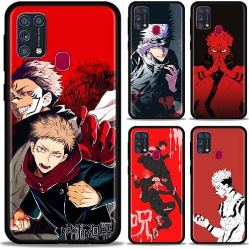 Jujutsu kaisen Anime Phone Case For Samsung Galaxy A51 A71 A50 M31 M31s M51 M11 M01 M10 M20 M30 M40 Soft Black Shell Cover