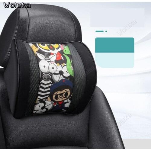 Car Pillow Neck Pillow Support Car Headrest Memory Cotton Cute kst Interior Supplies 3D Memory Foam Support Holder CD50 Q01