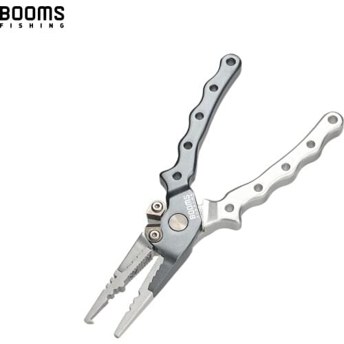 Booms Fishing X10 Aluminum Fishing Pliers Hook Remover with Lanyard ThickenedLight Luxury