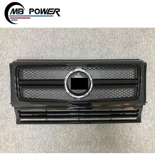 G wagon G class w463 front grill for G350 G400 G500 G55 to G63 G65 front ABS grille with black chrom and white colors