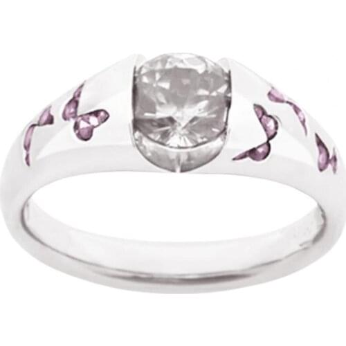 Hot Sale ! Women Ring Butterfly Pattern Jewelry Accessories Alloy Rust-Proof Cubic Zirconia Finger Band Jewelry кольцо женское