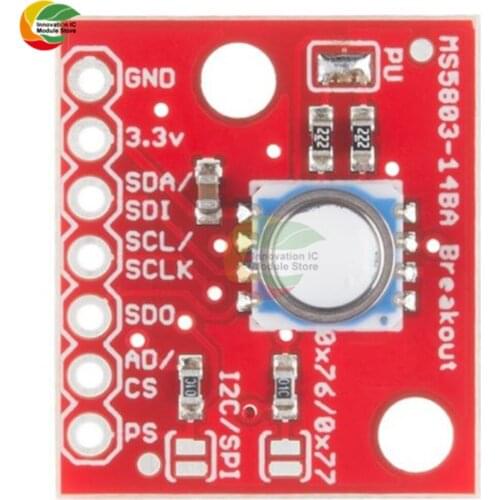 GY-MS5803 14BA/01BA Fluid Liquid Gas Pressure Height Sensor Breakout Module Arduino Waterproof Pressure Sensor with Needle