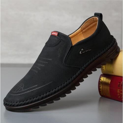 Hot Sale Genuine Leather Shoes Men Comfortable Non-Slip Sneakers Handmade Breathable Soft Bottom Moccasins Male Leisure Loafers