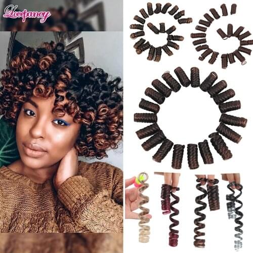 Kenzie Curl Hair Crochet Synthetic Braiding Jamaican Bounce Crochet Braiding Hair Spring Twist Hair Extensions Ombre Blonde Grey