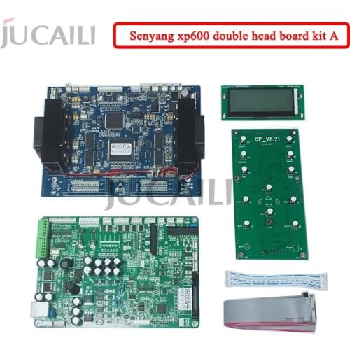 Jucaili large format printer kit board for dx5 dx7 convert to xp600 double head board carriage board main board with 12 buttons