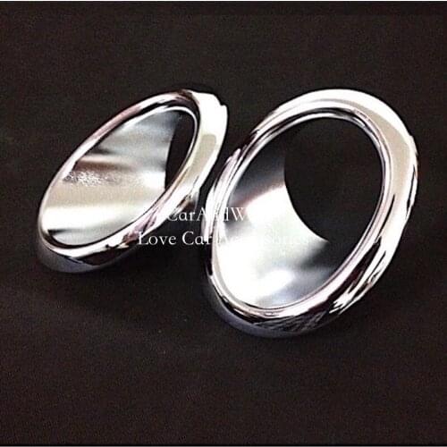 For Nissan X-Trail X Trail T31 Rogue 2012 2013 Front Fog Lights Cover Head Lamp Molding Garnish Trims ABS Chrome Car Accessories