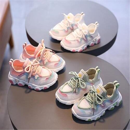 Disney Boys shoes 2021 children new soft bottom anti-slip/breathable running shoes baby leather shoes