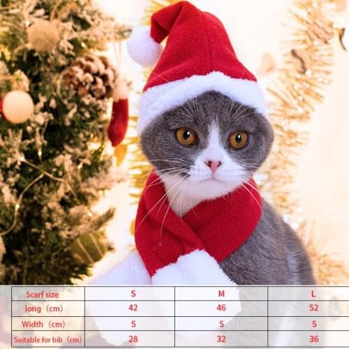 Pet Cat Clothing Winter Kitten Outfits Christmas Cat Costumes Funny Santa Claus Clothes For Small Cats Dogs Xmas New Year 2020