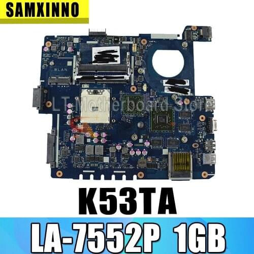 QBL60 LA-7552P mainboard For Asus K53Z K53TA K53TK K53T X53T X53TA X53TK Laptop motherboard USB 3.0 DDR3