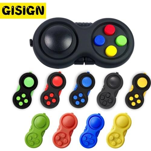 Rainbow Antil Stress Toy For Adults Gamepad Cube Controller Dice Focus Funny Toys Adhd Anxiety And Stress Relief For Kids