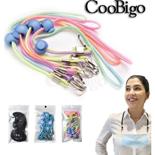 Adjustable Face Masks Lanyard Extension Storage Hook Handy Convenient Facemask Holder Rope Antilost Antidrop Hanging Neck Chain