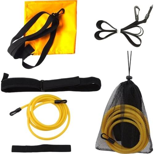 Swim Training Belts Swim Bungee Cords Resistance Bands Swim Tether Stationary Swimming Swim Harness Static Swimming Belt Set