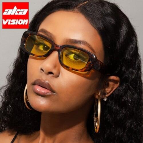 AKA VISION 2021 Oval Sunglasses Women Luxury Brand Rectangle Eyewear Women/Men Gradient Candy Colors Shades for Women Lentes