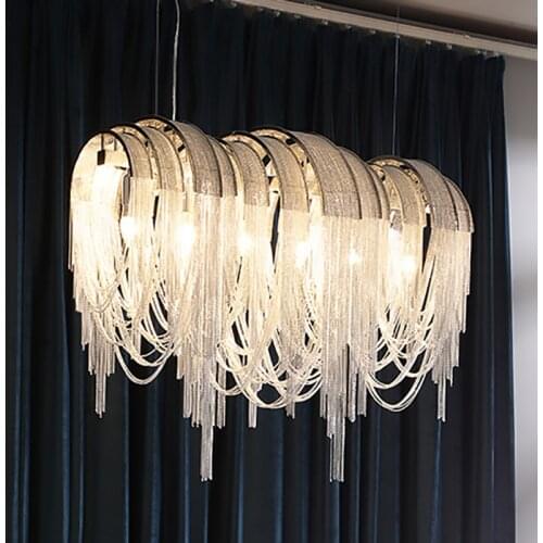 New modern Designer LED Chandelier Hand made stainless steel sheet chandelier lamp for living room / bedroom home deor lighting
