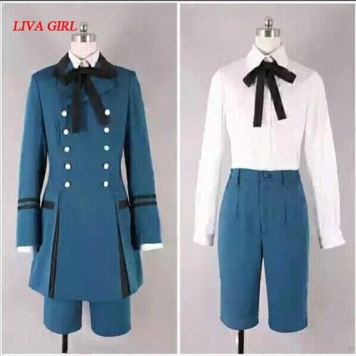 Black Butler kuroshitsuji Ciel Phantomhive Cosplay Costume emboitement Sebasti Kuroshitsuji Aristocrat Cosplay Costume