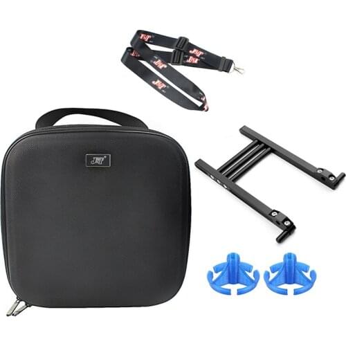 Universal Remote Controller Storage Bag +CNC Alloy TX Transmitter Bracket Holder for Jumper T16 Pro FrSky X9D AT9S AT10 Flysky