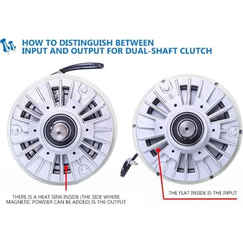 FL6A-1 6 Nm Shaft magnetic powder clutch Roll up Biaxial tension inflatable shaft Magnetic powder brake Without base