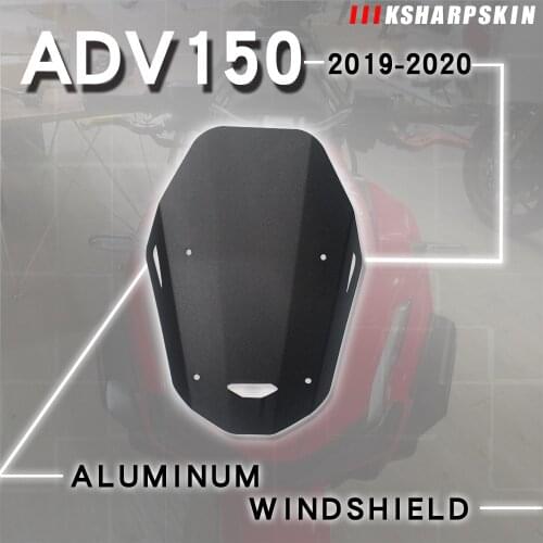 Motorcycle accessories aluminum alloy Windshield Wind Deflector Wind Screen for Honda ADV150 adv 150 2019-2020