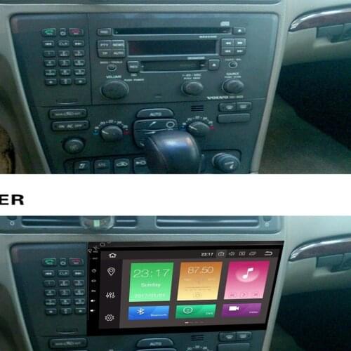 Eight Core Android 10.0 Car Radio Audio video GPS Navi Player For Volvo VOLVO S60 V70 XC70 Multimedia Head Unit DVD IPS Wifi OBD
