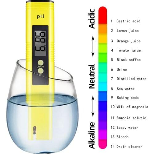 0.01 Digital PH Meter Tester for Water Quality, Food, Aquarium, Pool Hydroponics Pocket Size PH Tester Large LCD Display