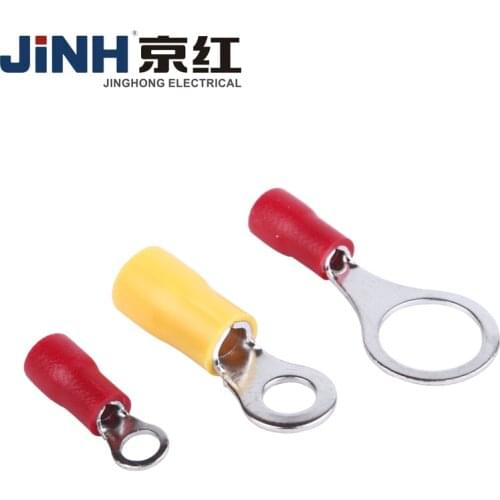 100Pcs Crimp Spade Terminal RV3.5-6 Assorted Electrical Wire Cable Connector Spade Insulated Male Female Crimping Tools