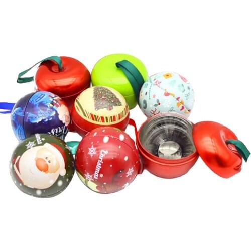 100pcs empty Christmas ball for eyelashes package 3D/5D mink eyelashes box reused convenien environmental protectiont DHL/UPS