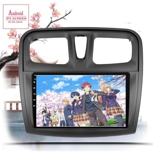 2 din Android 2.5D Octa Core Car DVD player for Renault Logan 2 Sandero 2 2014 2015 2016 2019 Audio GPS Radio SWC Car Head Unit