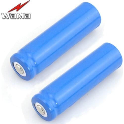 2PCS/Lot 100% Real Capacity 750mAh 14500 Li-ion Lithium 3.7V AA Rechargeable Battery For Power Bank Notebook Camera Flashlight