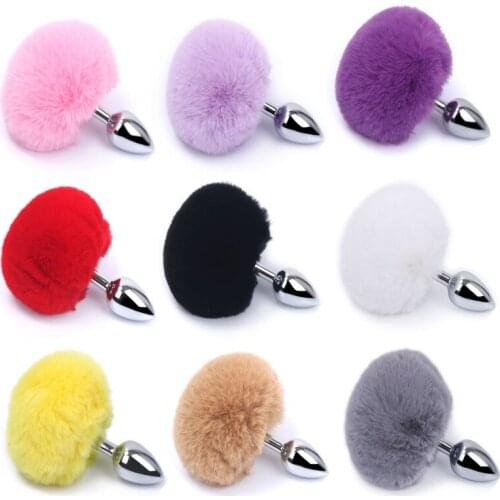 Adult Games Sex Shop Anal Plug Real Fox Tail Metal Butt Plug Adult Products Sex Toys Exotic Accessories Sex Toys for Woman