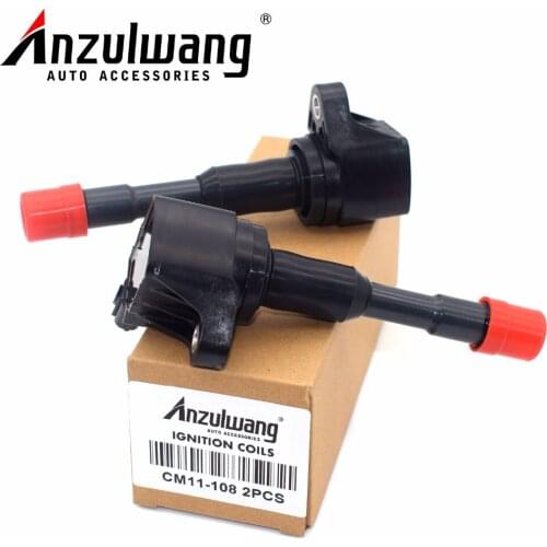 ANZULWANG 4PCS 30521-PWA-003 CM11-108 Ignition Coil For Honda Civic Hybrid MX 2003 2004 2005 2006 2007 2008 2009 2010 2011