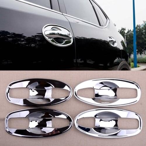 Car 8Pcs/Set Silver Exterior Door Handle Bowl Cover Trim Molding Fit For Nissan Rogue X-Trail T32 2014 2015 2016 2017 2018 2019