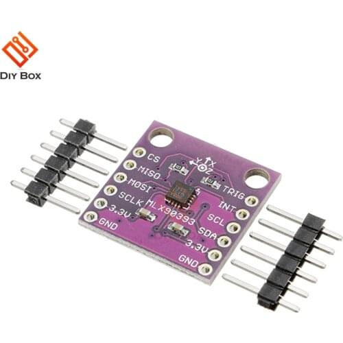 CJMCU-90393 MLX90393 Digital 3D Hall Sensor Displacement Angle Rotate 3D Position Board Module Ultra-small Versatile Universal