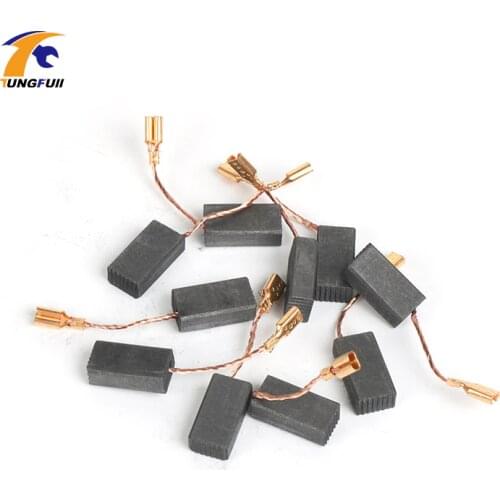 Tungfull 10 Pcs Carbon Brushes 5*8*15 Drill Electric Grinder Accessories Electric Motor Carbon Brushes Power Tools Replacement
