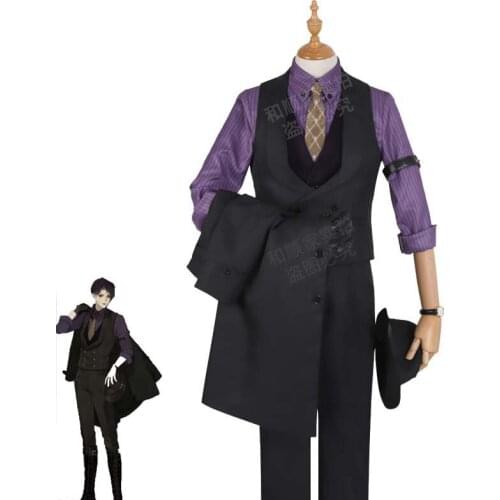 Game Onmyoji MoDuQiMeng Yamata no Orochi Cosplay Costume Mens Fancy Formal Suit Top Pans Vest Coat Halloween Carnival Uniforms