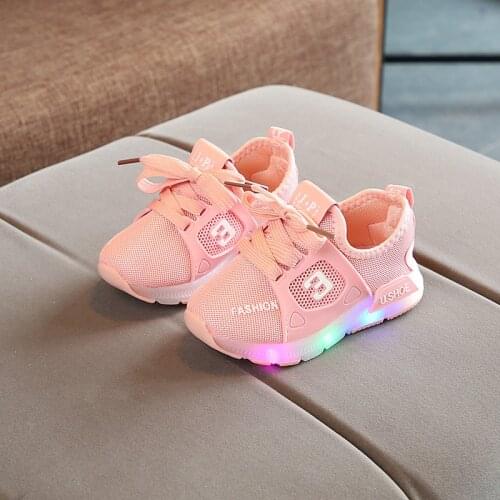 2021 Size 21-30 Childrens Led Shoes Girls Lighted Sneakers Glowing Shoes for Kid Sneakers Boys Baby Sneakers with Luminous Sole