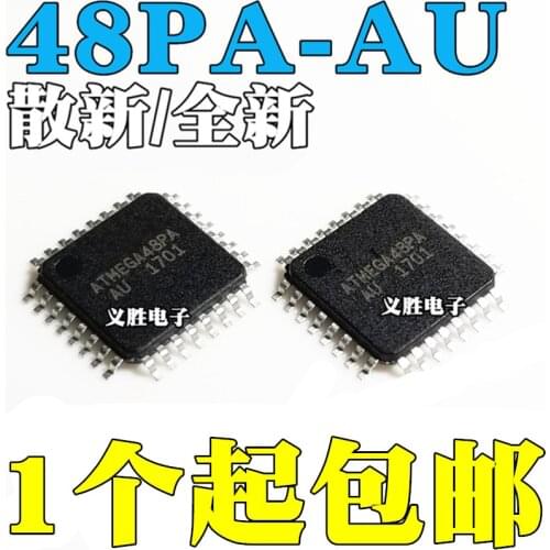 New and original ATMEGA48PA-AU V-10AU AVR Micro controller TQFP32 MCU microcontroller, encapsulation TQFP - 32