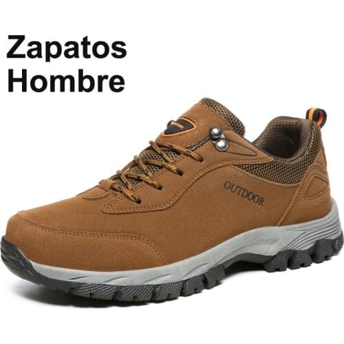 Mens Hiking Shoes Plug Size 39-49 Non-slip Outdoor Shoes Wild Sports Men Shoes Men Casual Shoes Winter Warm Shoes Mens Sneakers